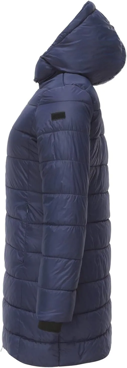 2023 Womens Packable Puffer Coat Trendy Windproof Lightweight Down Jacket Winter Warm Long Puffer Coat with Detachable Hood