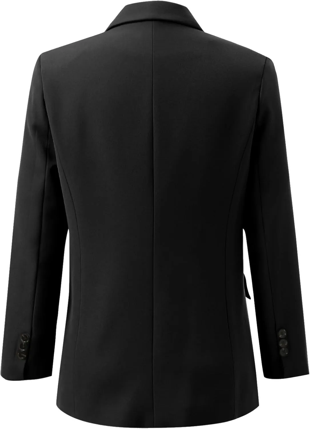 2024 Women's Casual Blazers Work Office Dressy Double Notch Lapel Suit Jackets Single Button Peplum Comfy Blazer Sport Coats