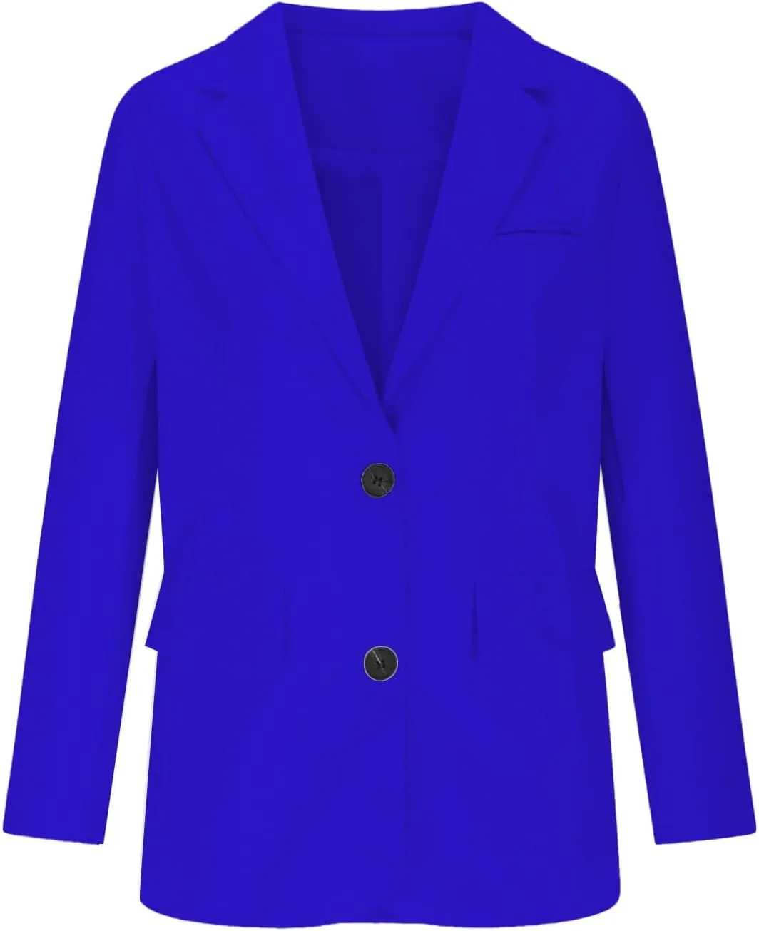 2025 Womens Work Office Blazer Jacket Casual Bussiness Blazers Open Front Long Sleeve Button Down Lapel Blazer