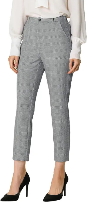 Allegra K Women's Work Dress Pants High Waisted Office Ankle Pants
