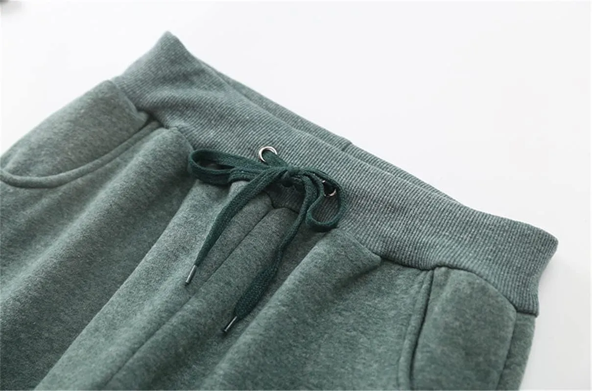 Andongnywell Women's Warm Jogger Fleece Pants Sherpa Lined Athletic Sweatpants Winter Casual Harem Sports Pants