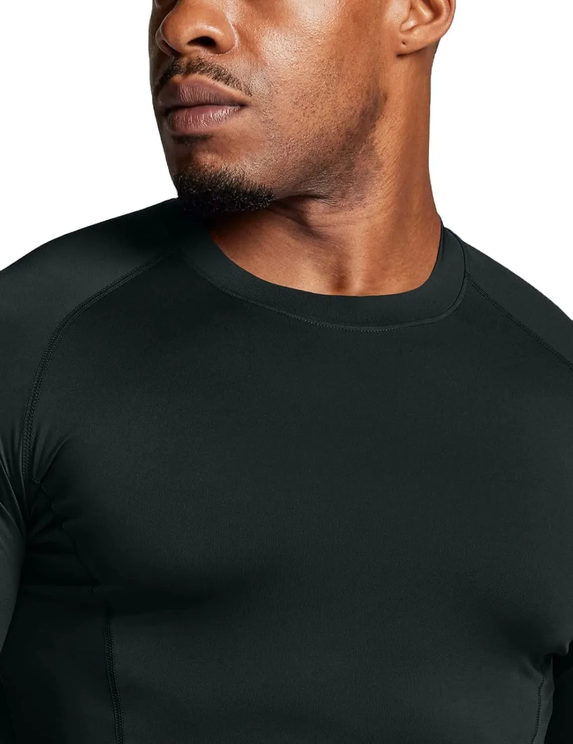ATHLIO Men's UPF 50  Long Sleeve Compression Shirts, Water Sports Rash Guard Base Layer, Athletic Workout Shirt
