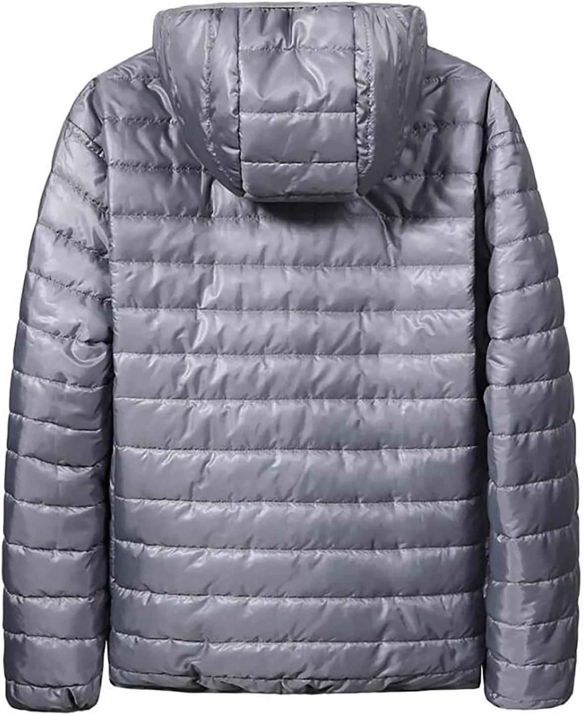 BIFUTON Puffer Jacket Hoodies for Men Zip Up Cotton Down Outwears Mens Winter Coats Lightweight Down Jacket Men with Pockets