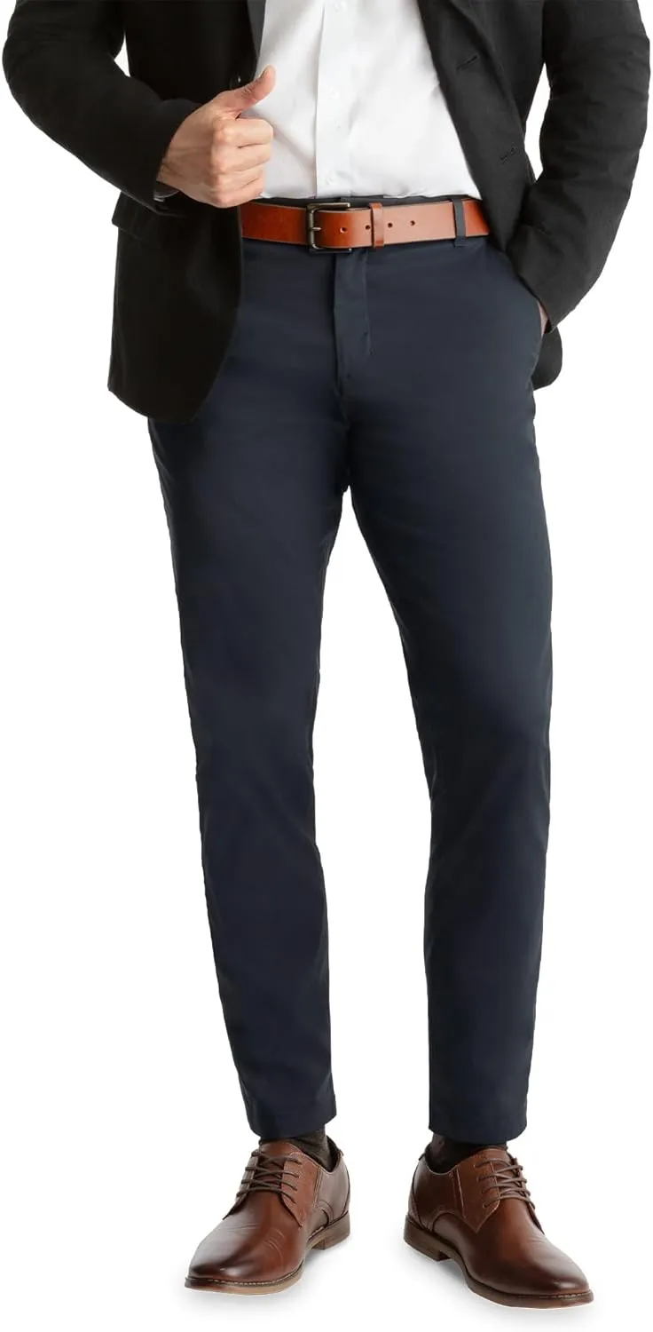 birddogs Mens Stretch Khakis – Casual, Slim Fit Pants