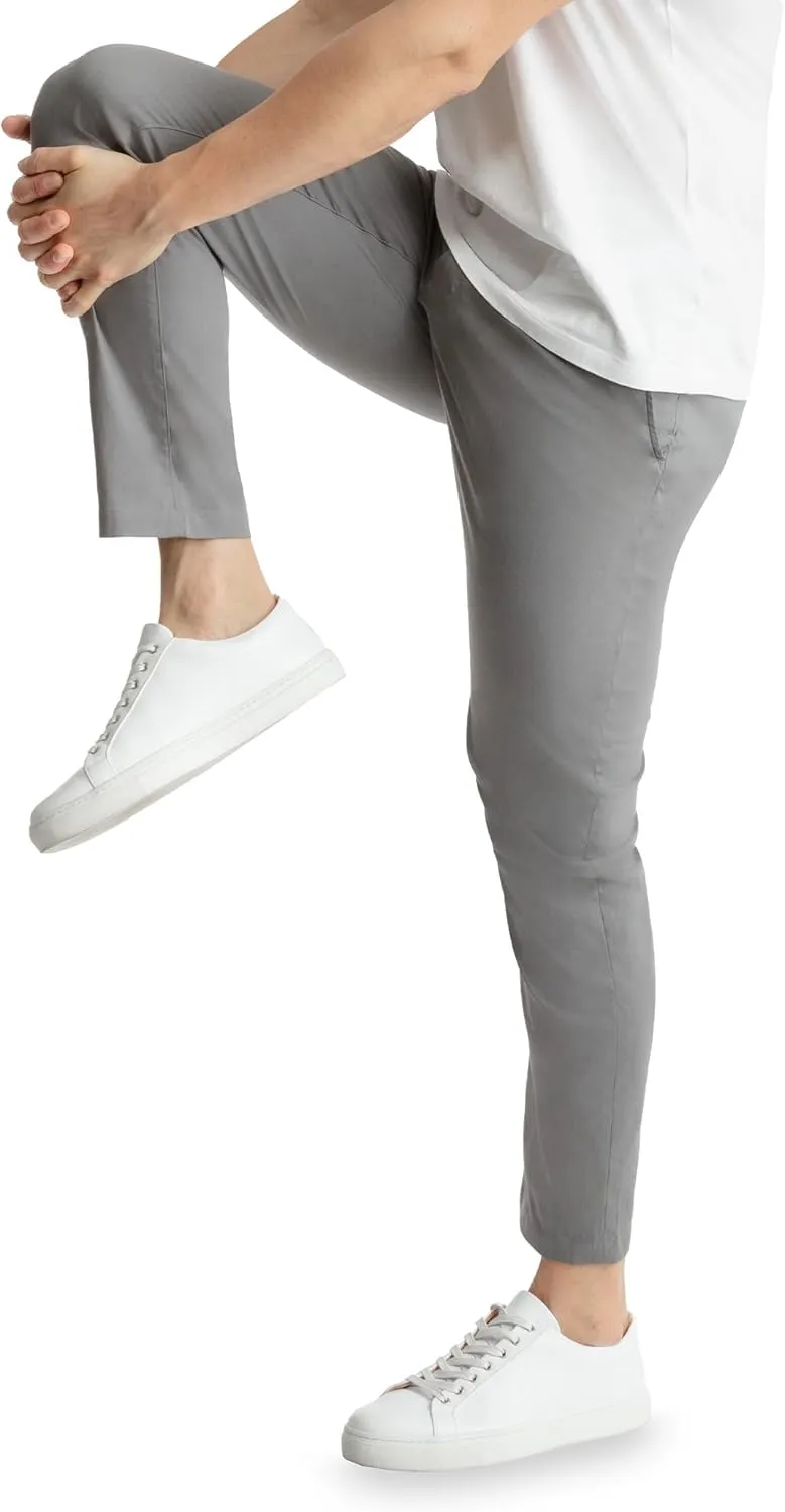 birddogs Mens Stretch Khakis – Casual, Slim Fit Pants