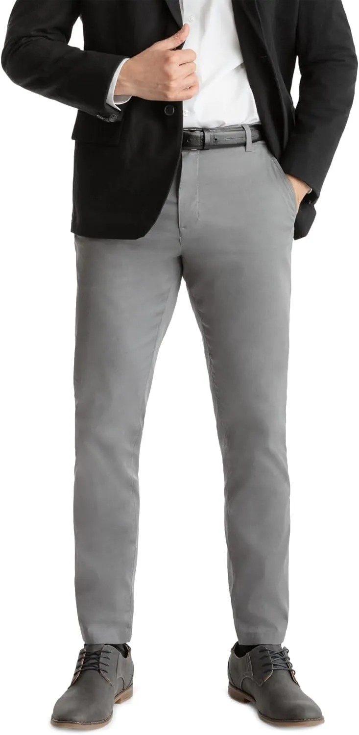 birddogs Mens Stretch Khakis – Casual, Slim Fit Pants