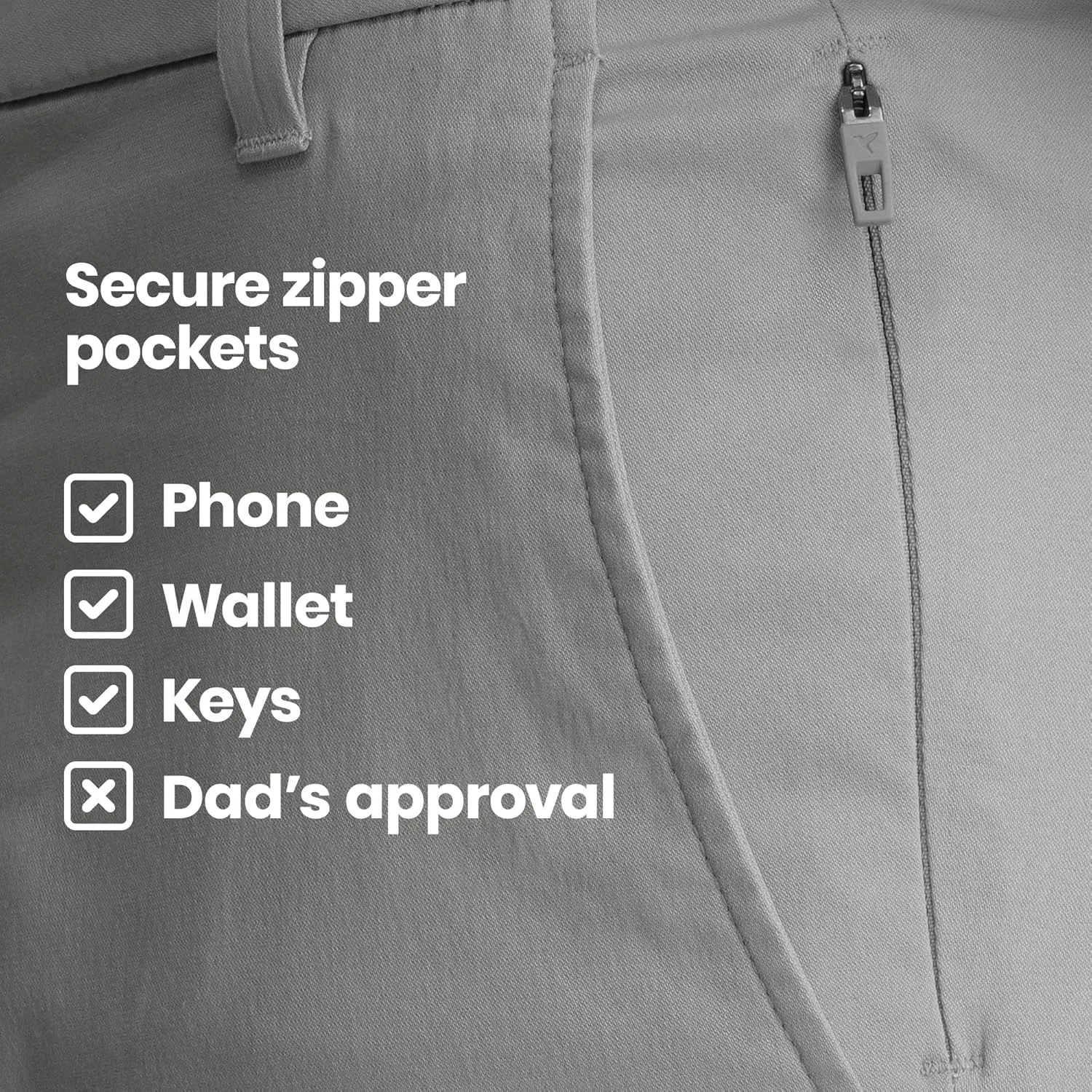 birddogs Mens Stretch Khakis – Casual, Slim Fit Pants