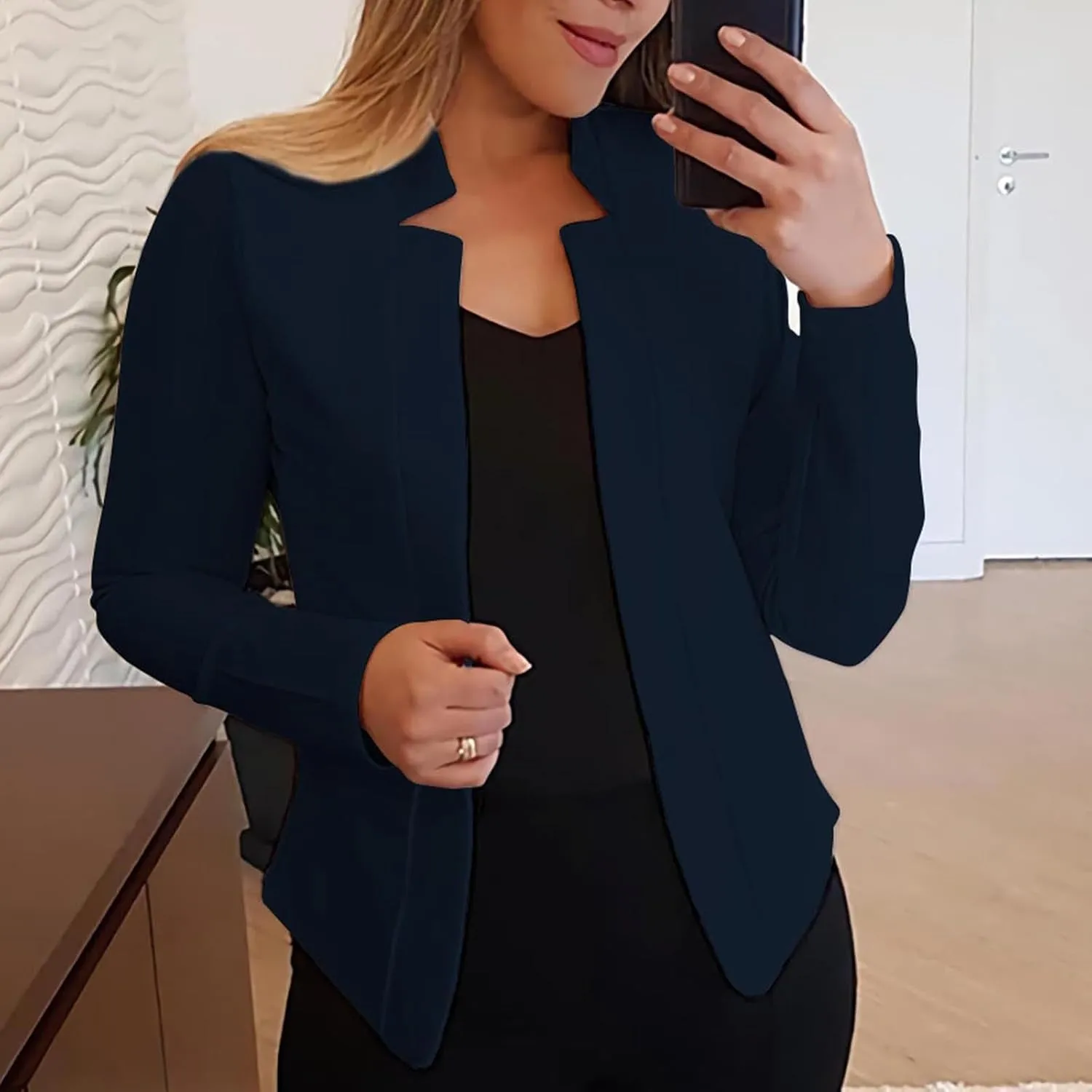 Blazers for Ladies Casual Dressy Suit Jackets,Long Sleeve Cute Cardigan, Slim Open Front Comfy Blazer Trendy
