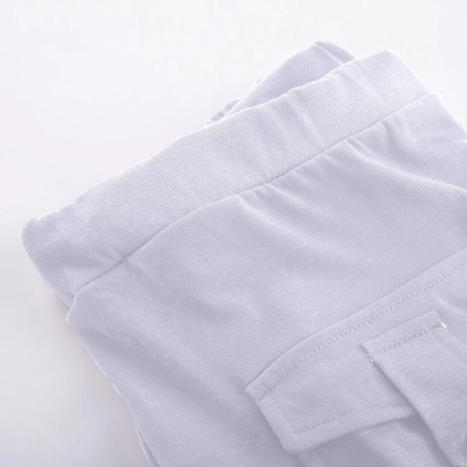 Capri Pants for Women Cropped Yoga Workout Leggings Casual Stretchy Drawstring Jogger Capris with Cargo Pockets