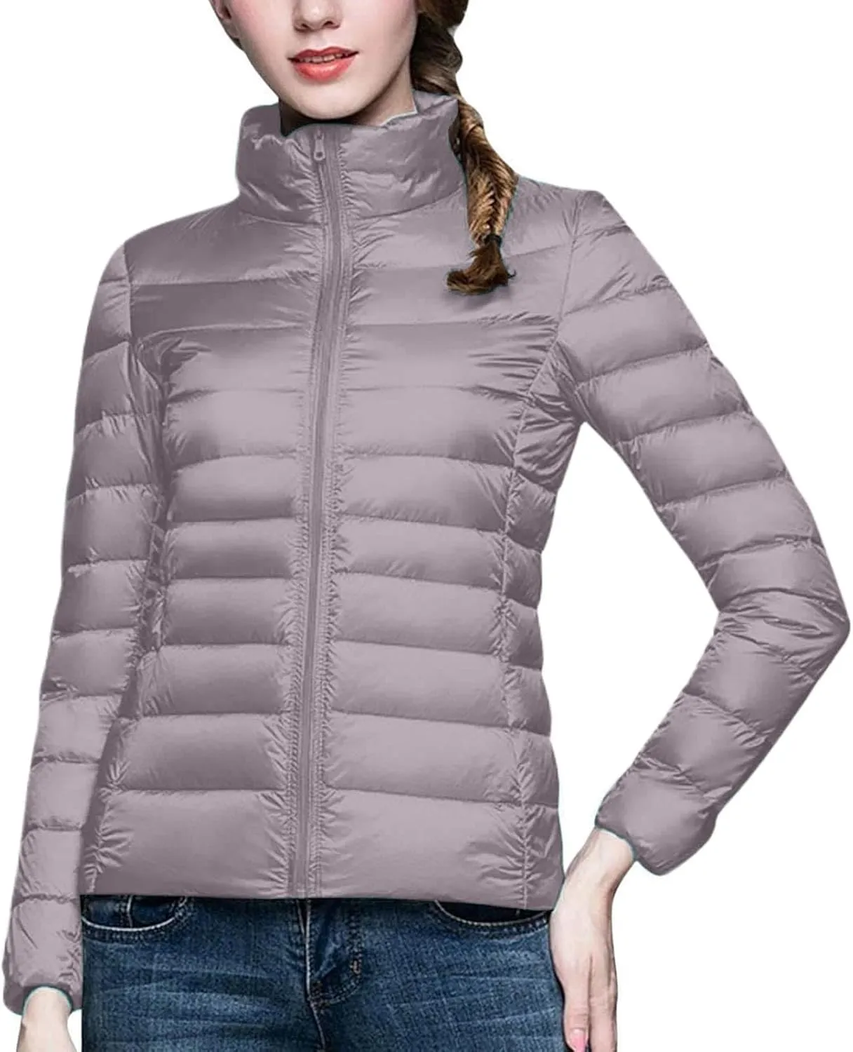 cooki Puffer Jacket Womens Packable Winter Coats for Women Warm Lightweight Down Jacket Outdoor Quilted Puffer Coat
