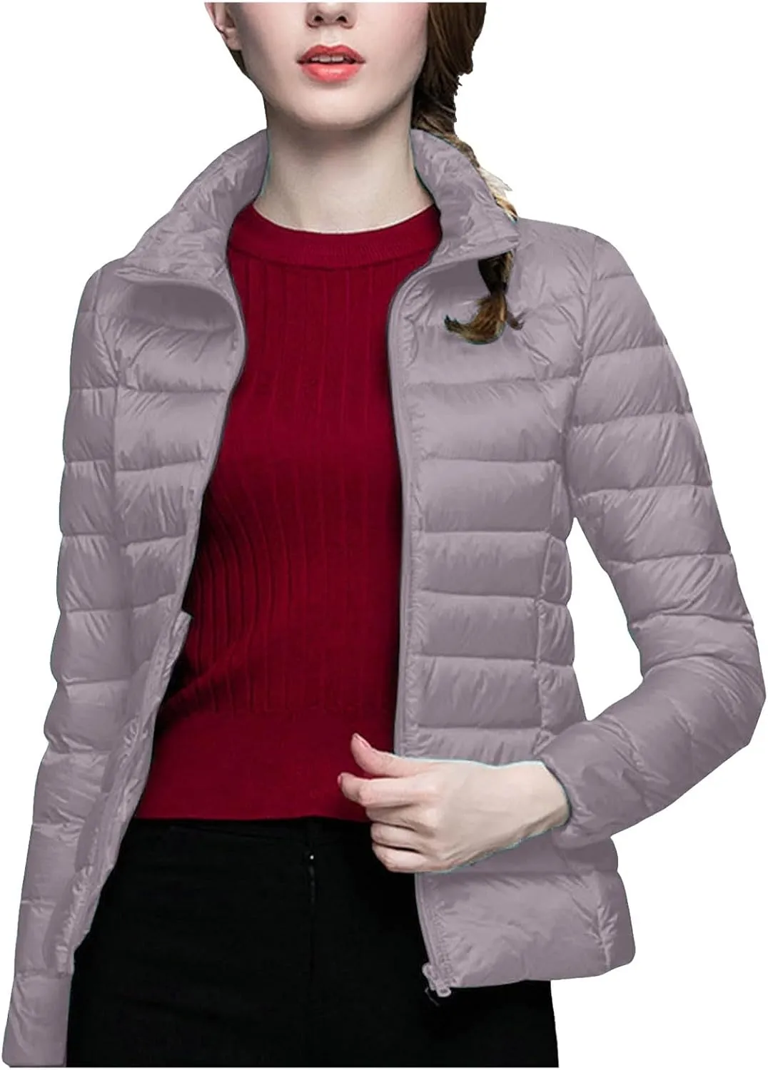 cooki Puffer Jacket Womens Packable Winter Coats for Women Warm Lightweight Down Jacket Outdoor Quilted Puffer Coat