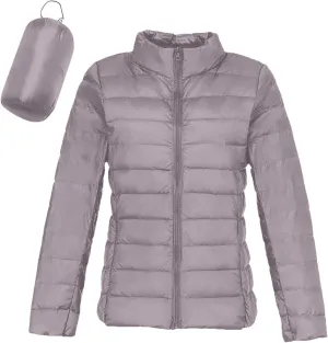 cooki Puffer Jacket Womens Packable Winter Coats for Women Warm Lightweight Down Jacket Outdoor Quilted Puffer Coat