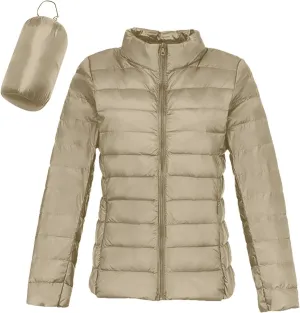 cooki Puffer Jacket Womens Packable Winter Coats for Women Warm Lightweight Down Jacket Outdoor Quilted Puffer Coat