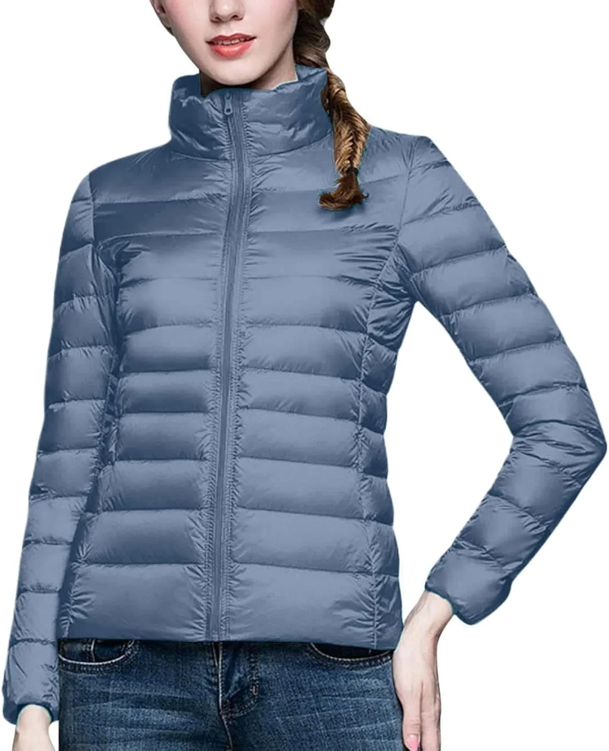 cooki Puffer Jacket Womens Packable Winter Coats for Women Warm Lightweight Down Jacket Outdoor Quilted Puffer Coat