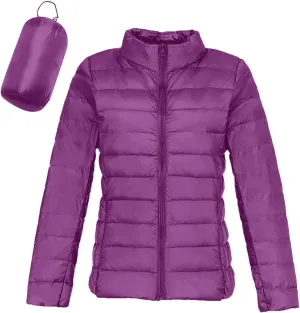 cooki Puffer Jacket Womens Packable Winter Coats for Women Warm Lightweight Down Jacket Outdoor Quilted Puffer Coat