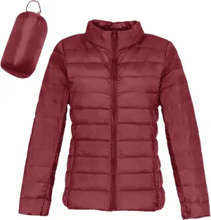 cooki Puffer Jacket Womens Packable Winter Coats for Women Warm Lightweight Down Jacket Outdoor Quilted Puffer Coat