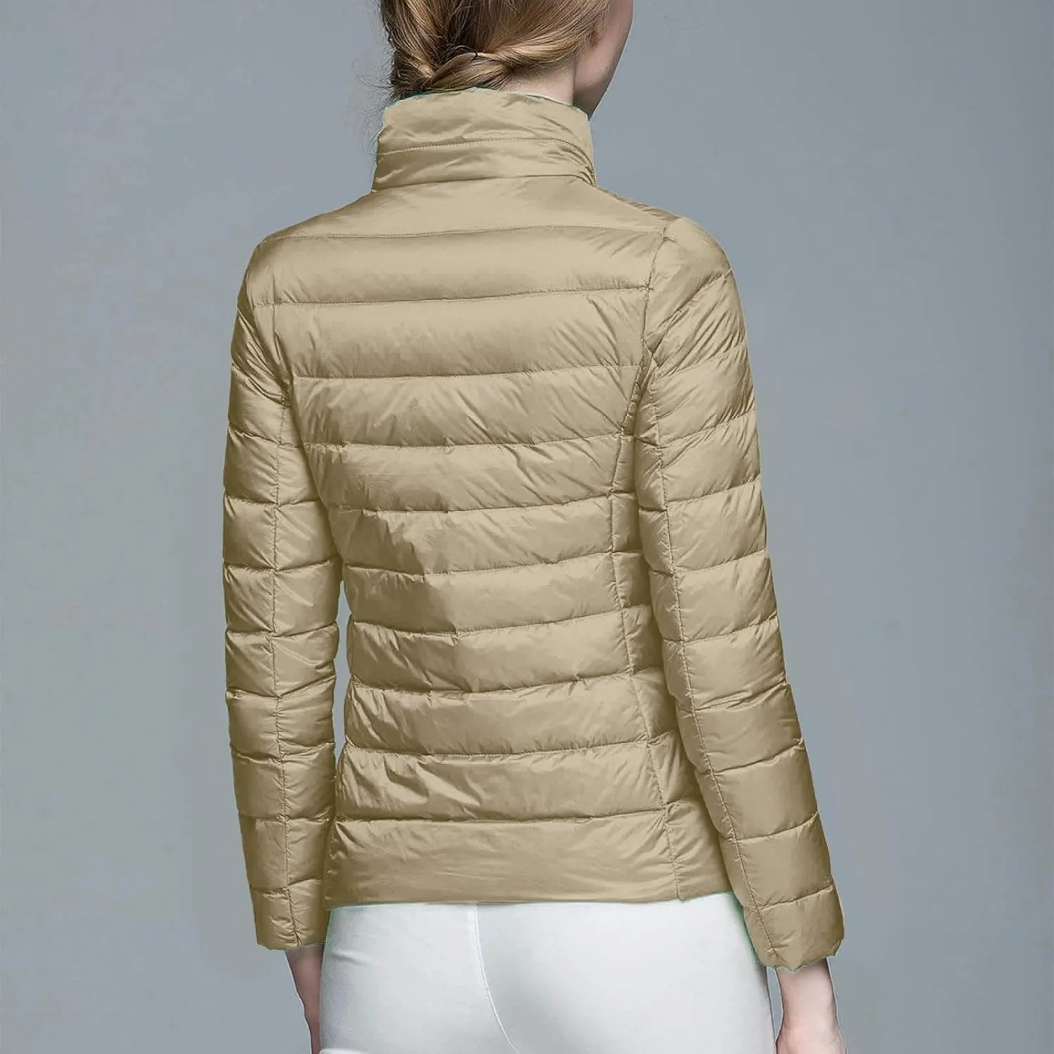 cooki Puffer Jacket Womens Packable Winter Coats for Women Warm Lightweight Down Jacket Outdoor Quilted Puffer Coat