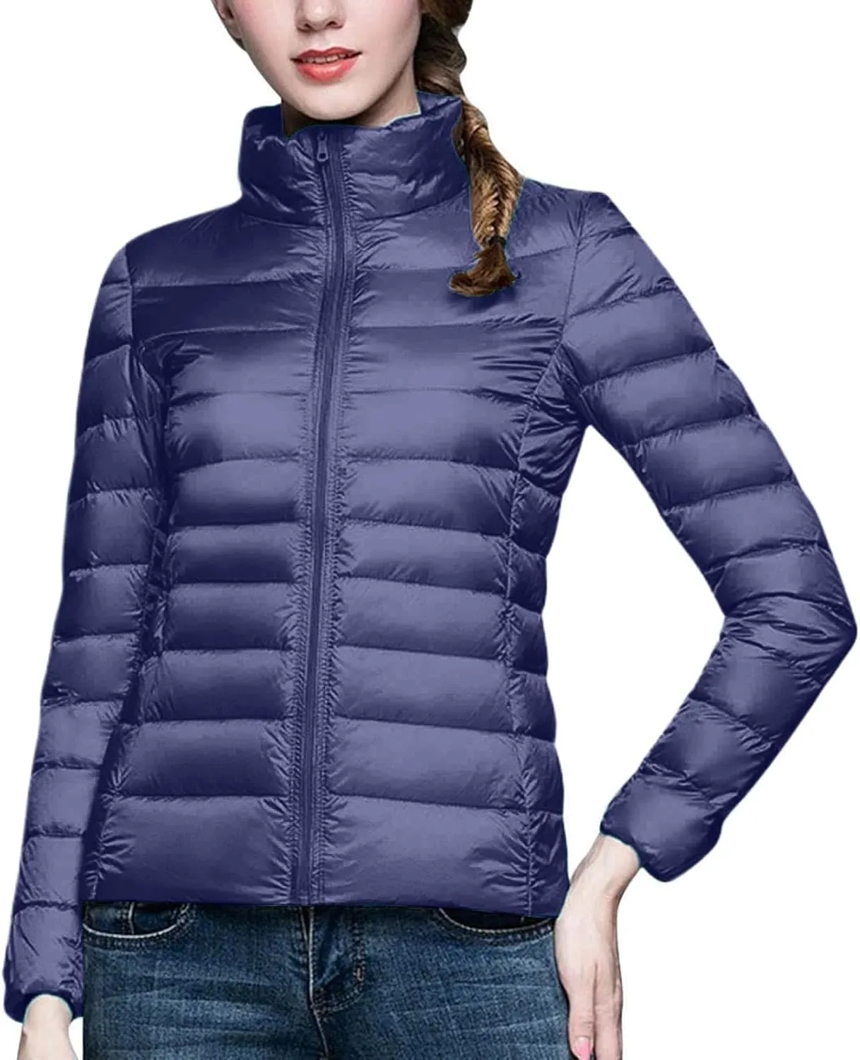 cooki Puffer Jacket Womens Packable Winter Coats for Women Warm Lightweight Down Jacket Outdoor Quilted Puffer Coat