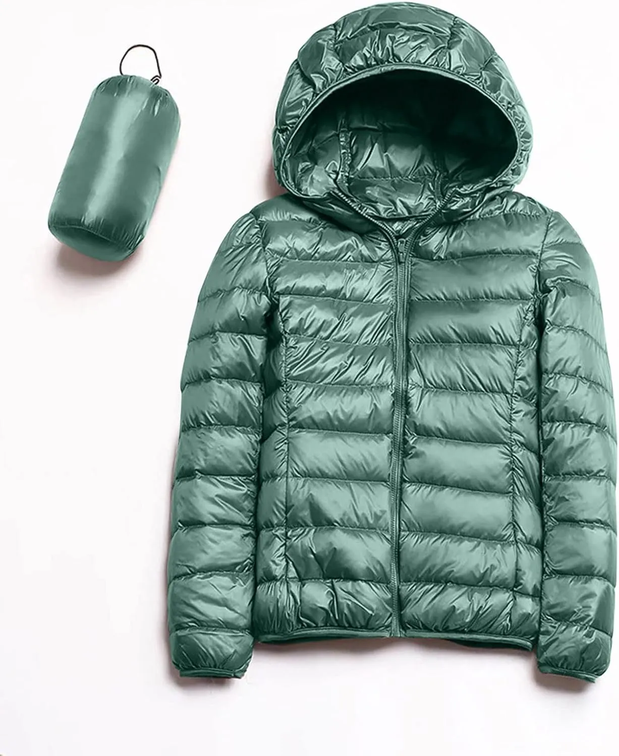 Down Coats for Women Packable Soft Padded Jacket Thicken Warm 2022 Fashion Travel Outwear with Pockets
