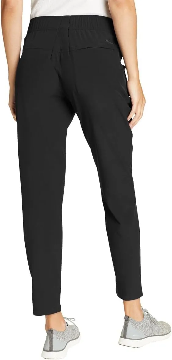 Eddie Bauer Travel Pants Women - Lightweight Elastic Waistband Ankle Pants