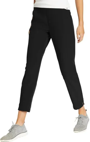 Eddie Bauer Travel Pants Women - Lightweight Elastic Waistband Ankle Pants