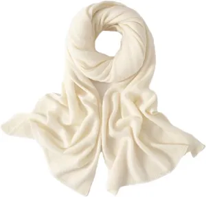 Fnfmrfmr Knitted Scarf For Men Women Cashmere Wool Soft Solid Color Scarf Keep Warm