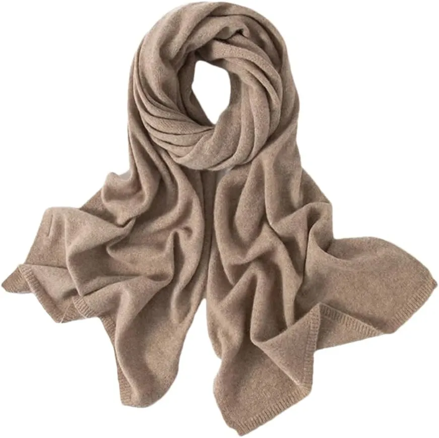 Fnfmrfmr Knitted Scarf For Men Women Cashmere Wool Soft Solid Color Scarf Keep Warm