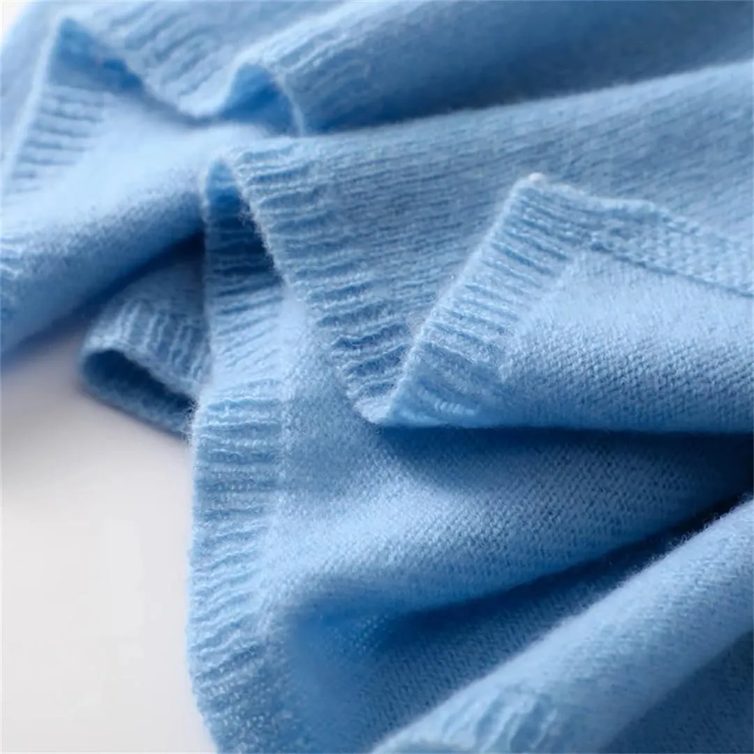 Fnfmrfmr Knitted Scarf For Men Women Cashmere Wool Soft Solid Color Scarf Keep Warm