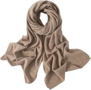 Fnfmrfmr Knitted Scarf For Men Women Cashmere Wool Soft Solid Color Scarf Keep Warm