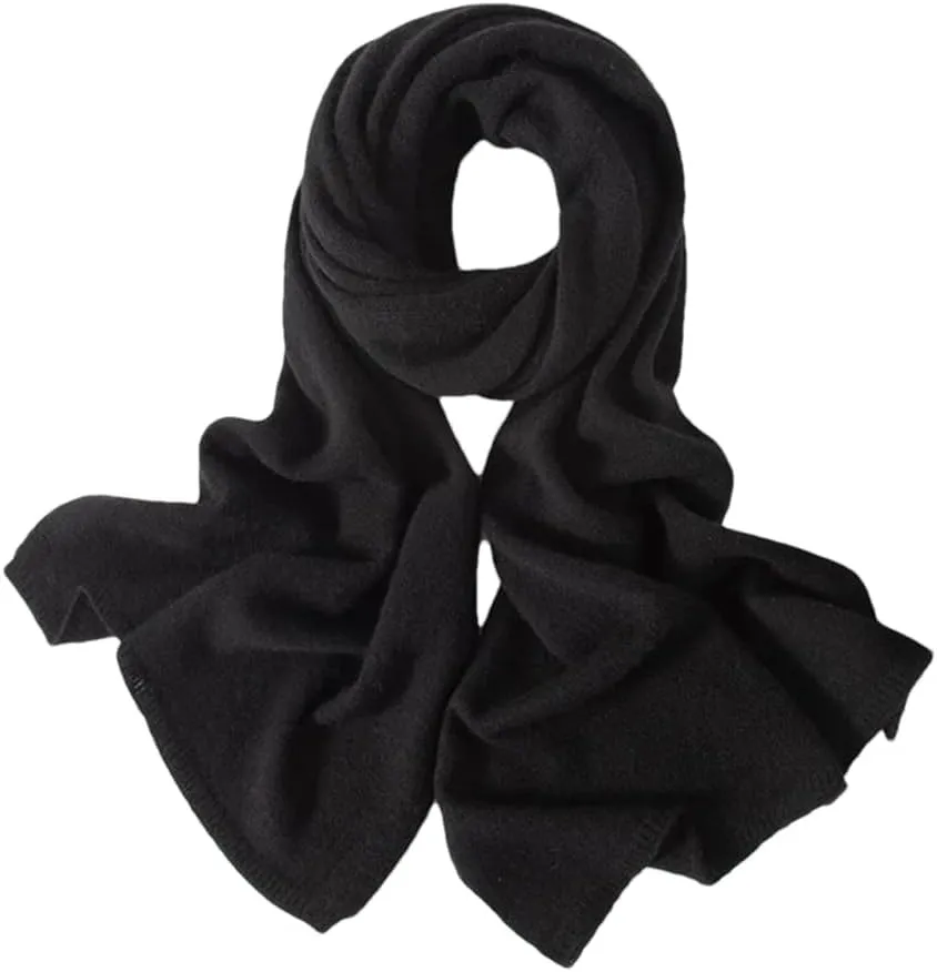Fnfmrfmr Knitted Scarf For Men Women Cashmere Wool Soft Solid Color Scarf Keep Warm