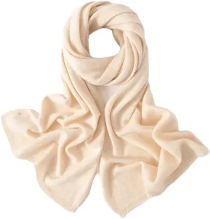 Fnfmrfmr Knitted Scarf For Men Women Cashmere Wool Soft Solid Color Scarf Keep Warm