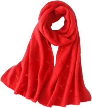 Fnfmrfmr Women Cashmere Blend Scarf Shawl Knitted Striped Soft Keeping Warm Winter Scarves