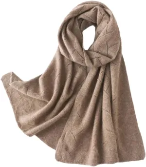 Fnfmrfmr Women Cashmere Blend Scarf Shawl Knitted Striped Soft Keeping Warm Winter Scarves