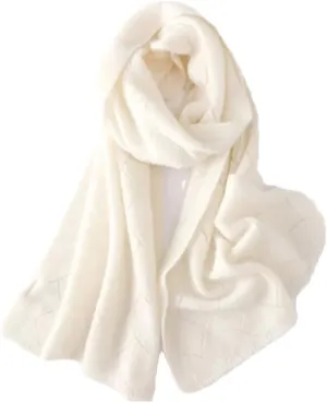 Fnfmrfmr Women Cashmere Blend Scarf Shawl Knitted Striped Soft Keeping Warm Winter Scarves