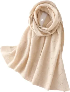 Fnfmrfmr Women Cashmere Blend Scarf Shawl Knitted Striped Soft Keeping Warm Winter Scarves