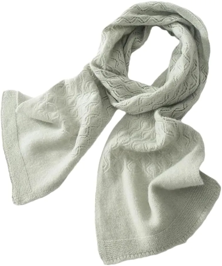 Fnfmrfmr Women Winter Cashmere Blend Scarves Solid Knitted Keep Warm Soft Shawl Wrap Scarf