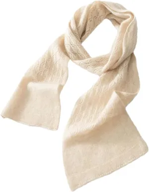 Fnfmrfmr Women Winter Cashmere Blend Scarves Solid Knitted Keep Warm Soft Shawl Wrap Scarf