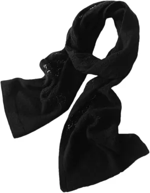 Fnfmrfmr Women Winter Cashmere Blend Scarves Solid Knitted Keep Warm Soft Shawl Wrap Scarf