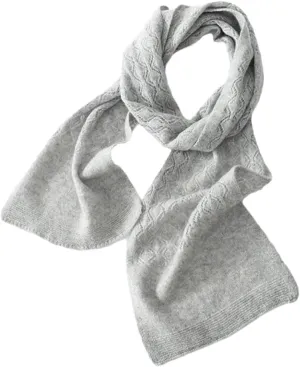Fnfmrfmr Women Winter Cashmere Blend Scarves Solid Knitted Keep Warm Soft Shawl Wrap Scarf