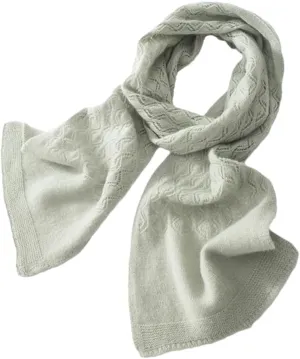 Fnfmrfmr Women Winter Cashmere Blend Scarves Solid Knitted Keep Warm Soft Shawl Wrap Scarf