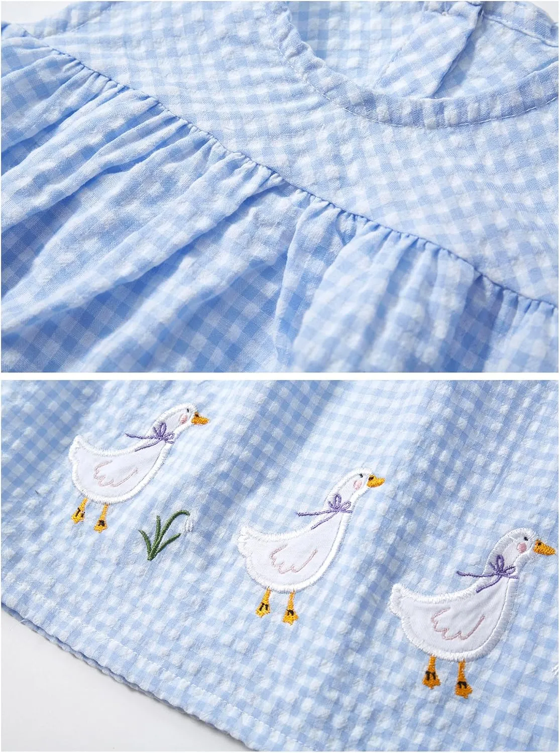 FreeLu Toddler Girls Cotton Summer Short Sleeve Dress Cartoon Print Casual Jersey Dresses