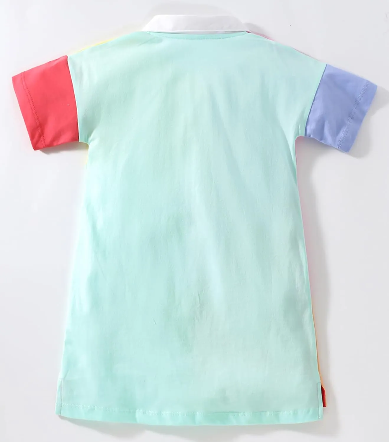 FreeLu Toddler Girls Cotton Summer Short Sleeve Dress Cartoon Print Casual Jersey Dresses
