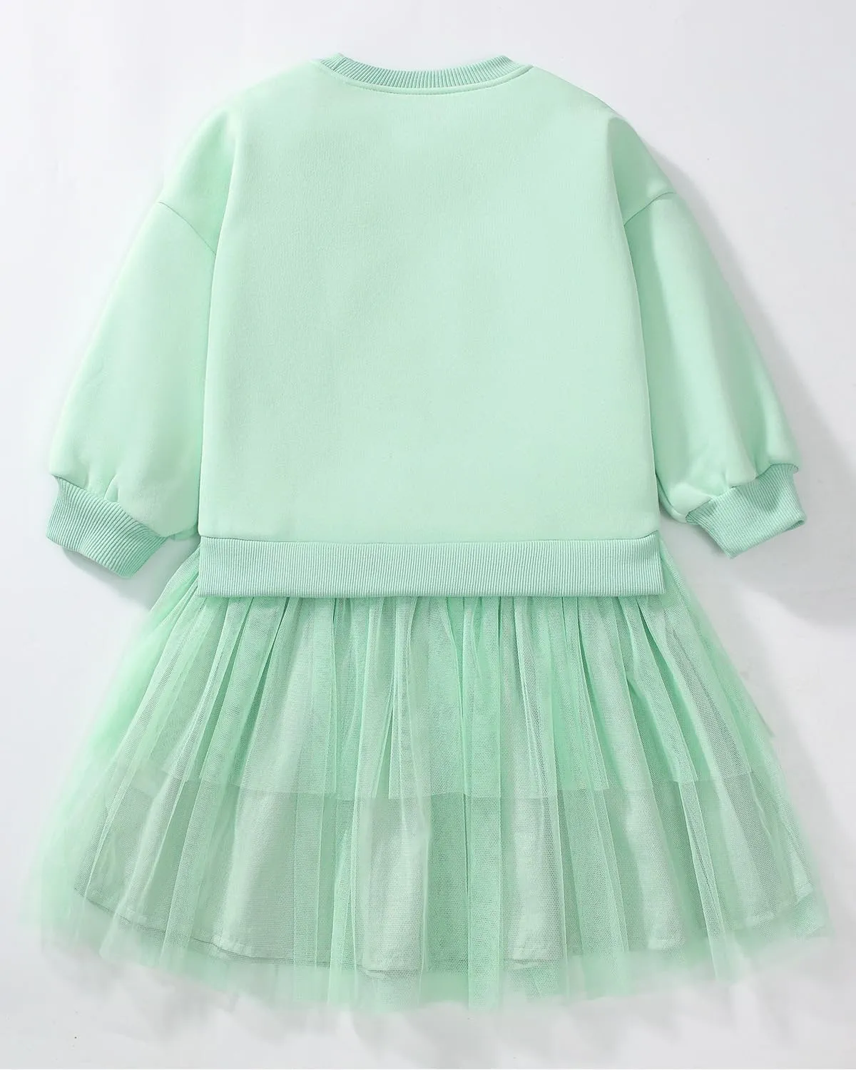 Girls Dresses for Winter Long Sleeve Toddler Girls Clothes Party Tulle Cotton Casual Dresses