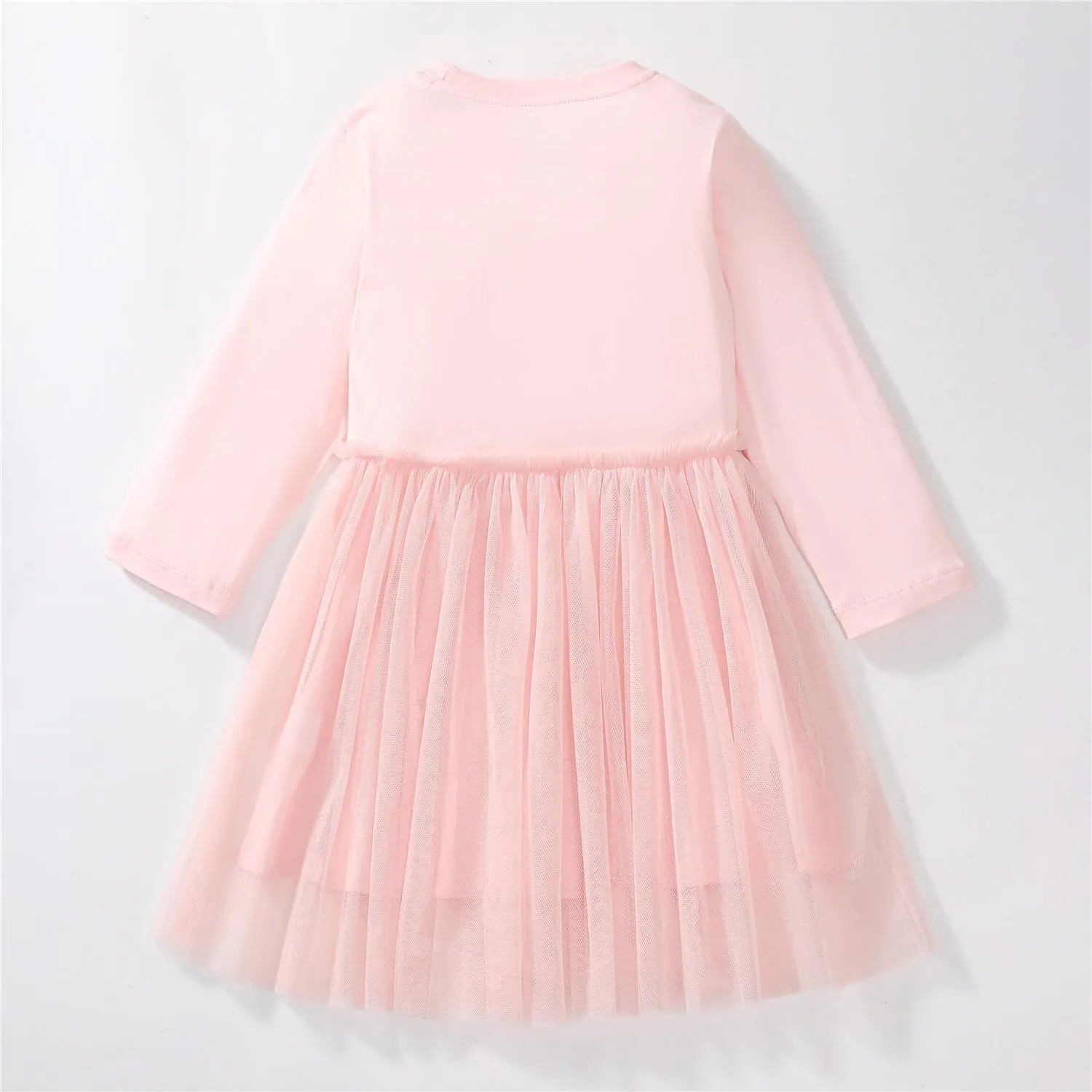 Girls Dresses for Winter Long Sleeve Toddler Girls Clothes Party Tulle Cotton Casual Dresses