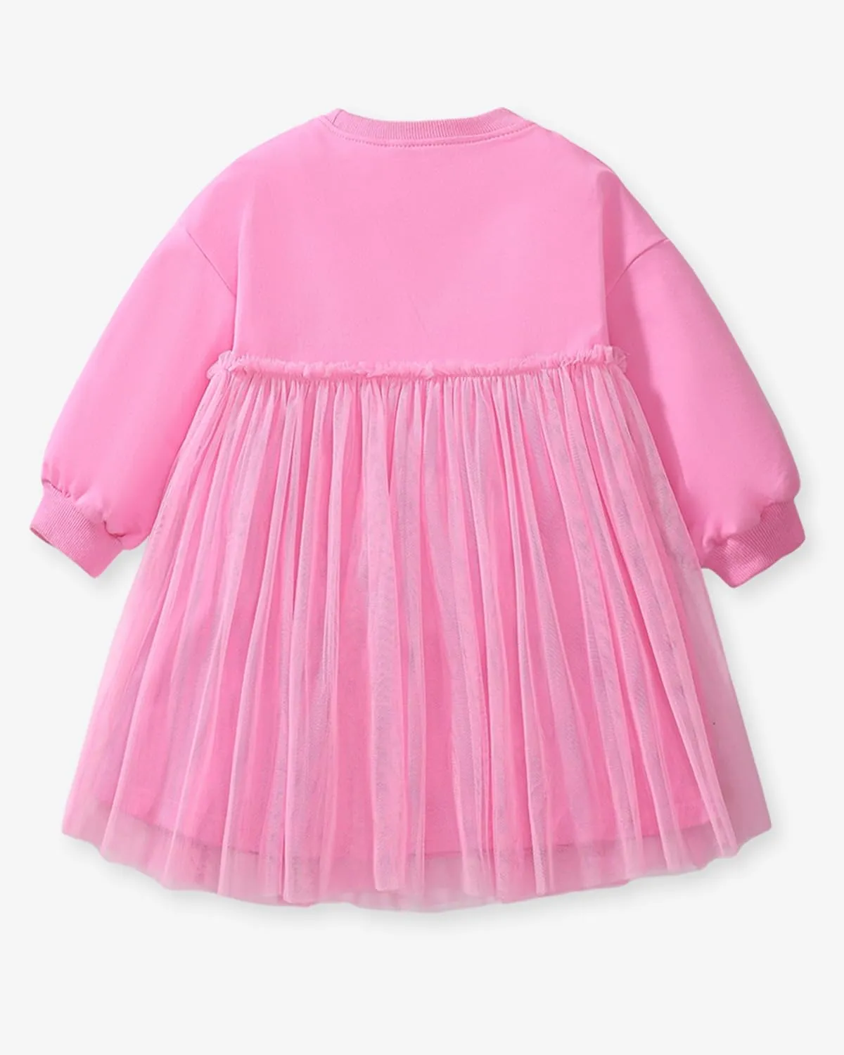 Girls Dresses for Winter Long Sleeve Toddler Girls Clothes Party Tulle Cotton Casual Dresses