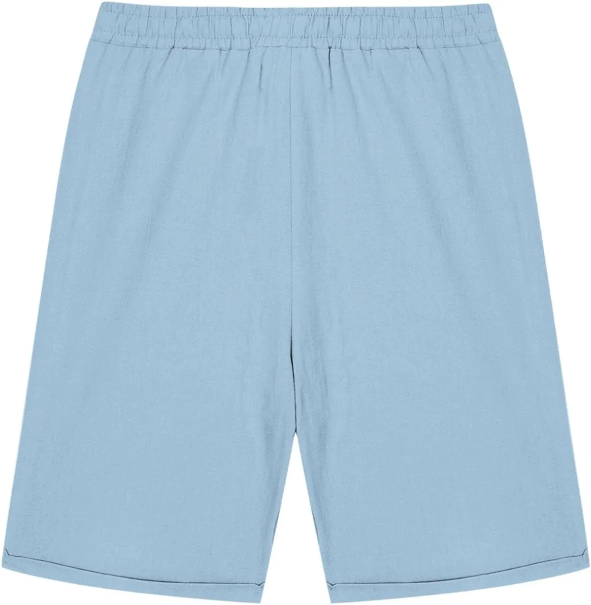 Girls Linen Matching Shorts Knee Length Outfits Beach Vacation Bermuda Shorts Summer Athlete Pants 3-13 Years