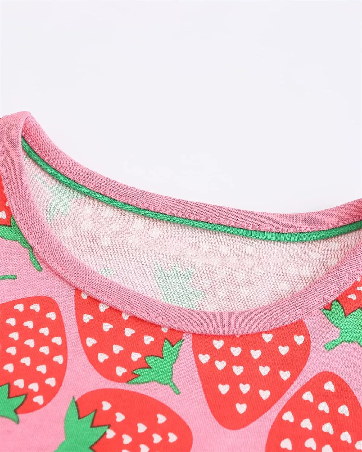 HILEELANG Toddler Girls Short Sleeve Dress Easter Cotton Casual Summer Appliques Shirt Jersey Dresses