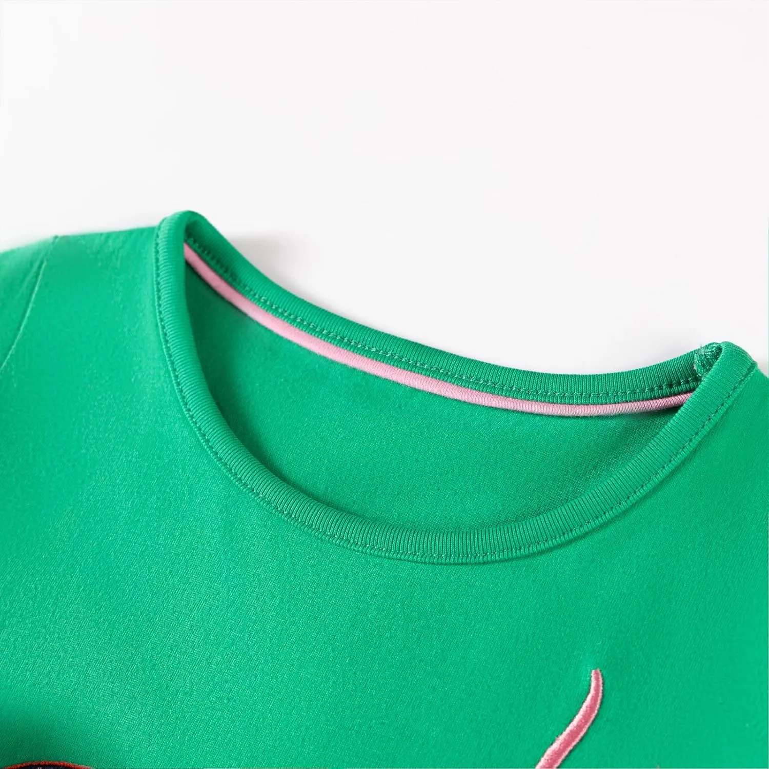 HOMAGIC2WE Girls Casual Dresses Summer Short Sleeve Crewneck Cotton Playwear Dress