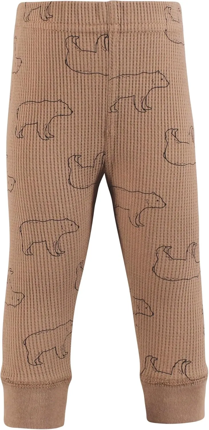 Hudson Baby Unisex baby thermal taped ankle pants