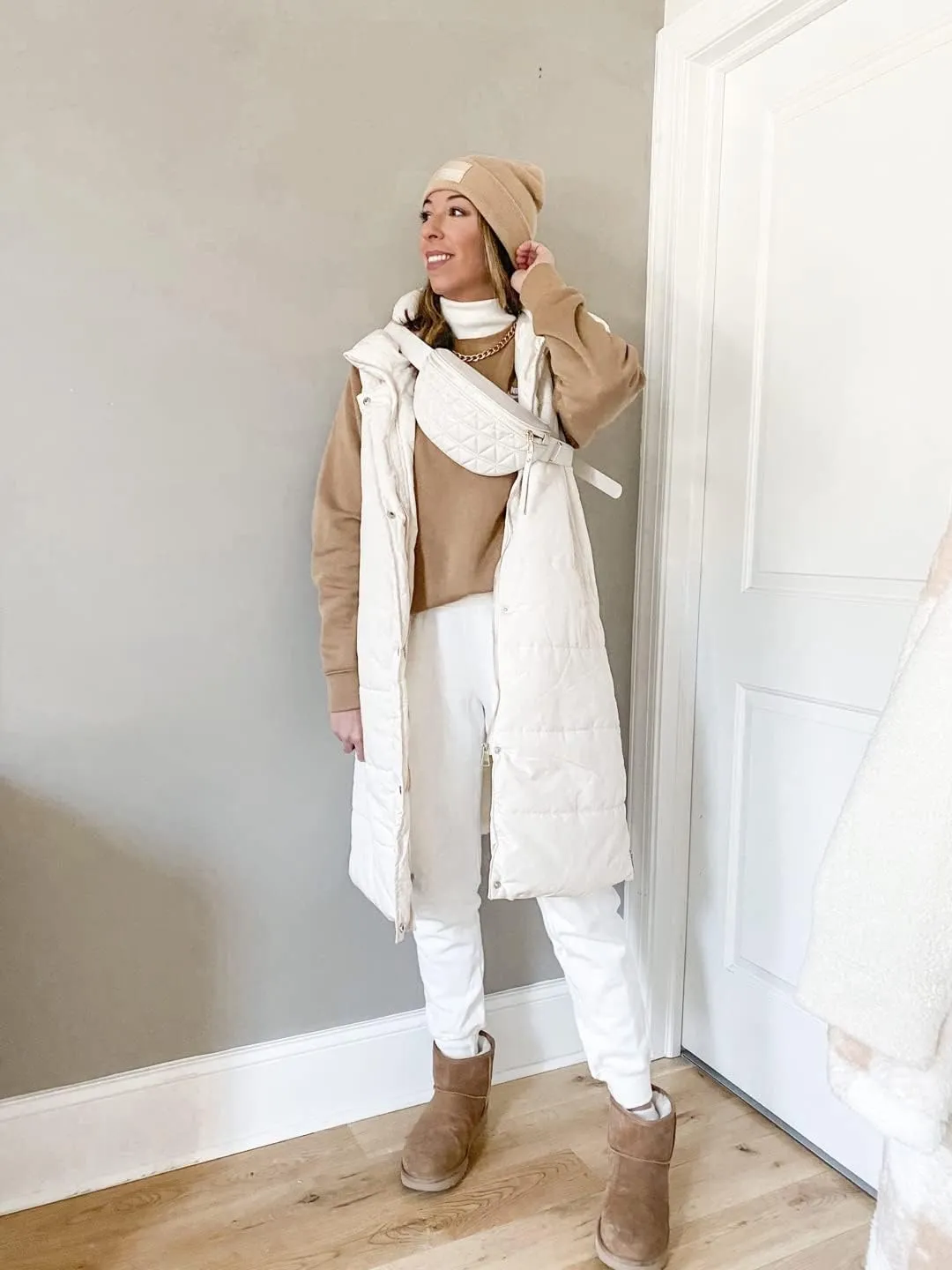 Inorin Womens Down Vest with Stand Collar Thick Hooded Sleeveless Long Coats Jacket